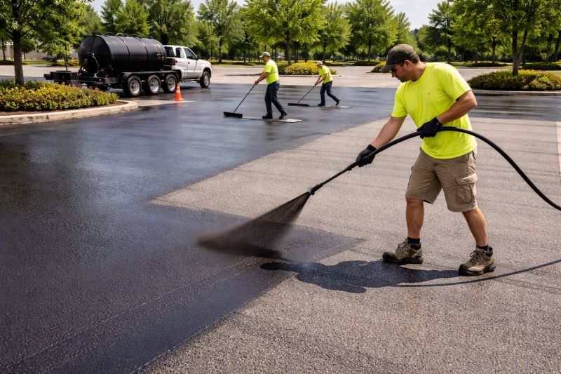 Asphalt Parking Lot Sealing in Greenville, SC