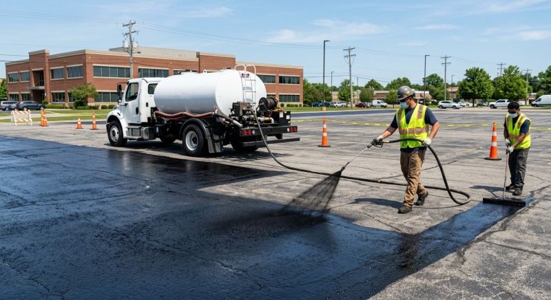 Church Parking Lot Sealcoating in Denver, CO
