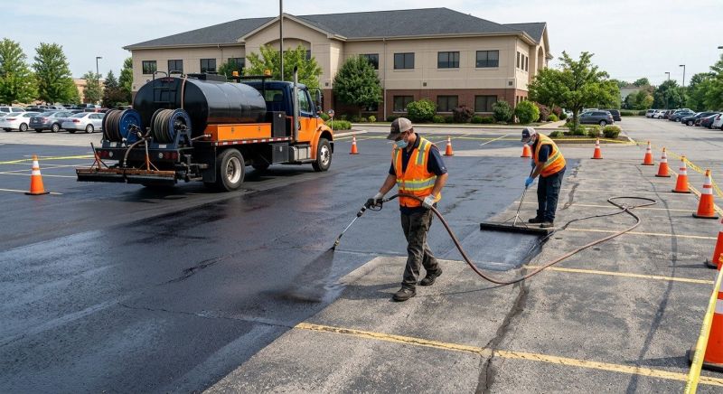 Church Parking Lot Sealcoating in Grand Rapids, MI