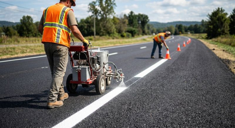 Lane Marking Service in Roswell, GA