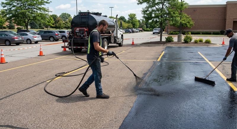 Parking Lot Resurfacing in Grand Rapids, MI